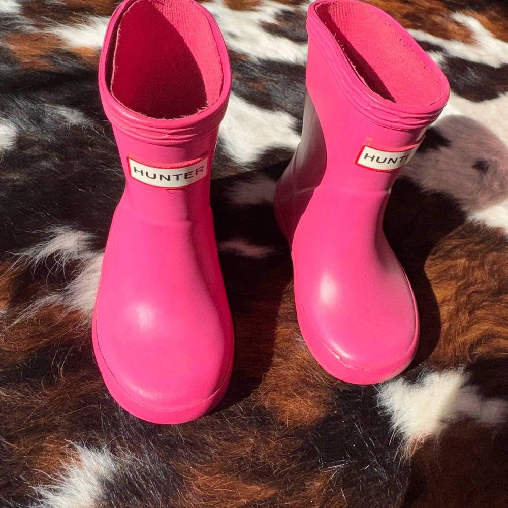 Hunter Toddler Pink Rain Boots
